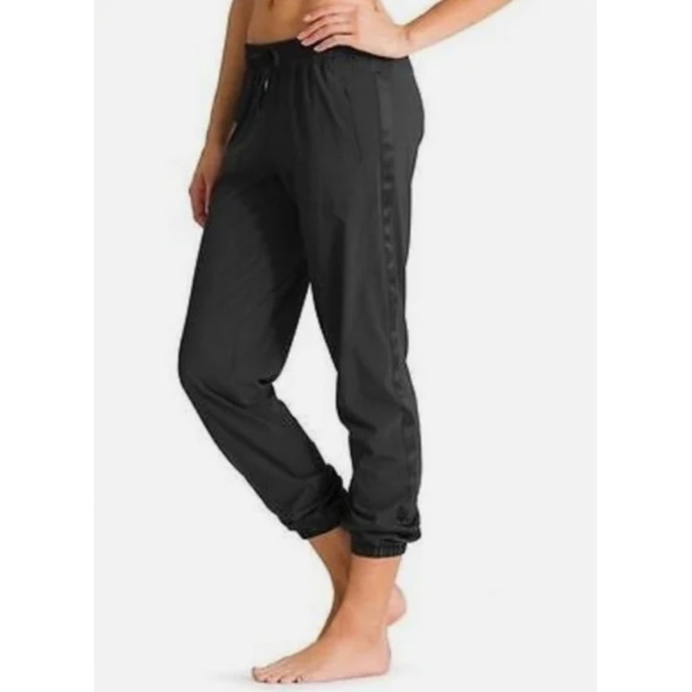 Athleta‎ | Andale Jogger Pants Black with Accent Side Ribbon | Women's 6 Petite